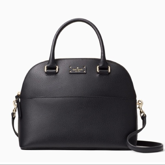 Kate Spade Grove Street Carli‎ NWT Black Leather Handbag WKRU4192